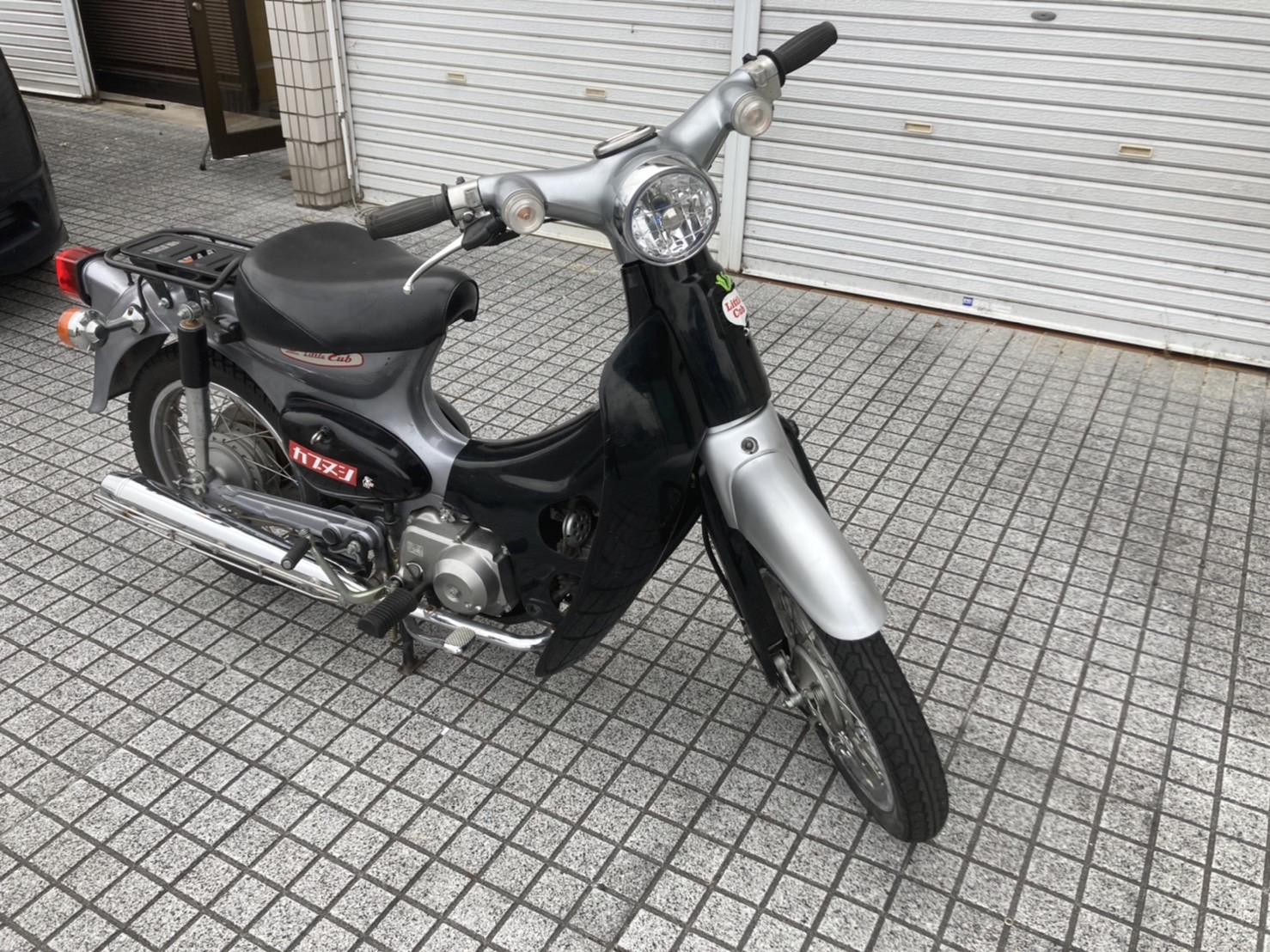 リトルカブ】ホンダ AA01 走行14575ｋｍ 美品！銀/黒 セルスタート付